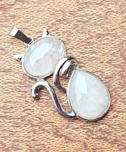Whimsical Cat Necklace - Charming Design - Gift for Cat Lovers C