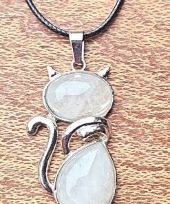 Whimsical Cat Necklace - Charming Design - Gift for Cat Lovers D