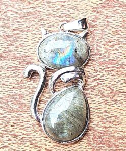Alternative view of Modern Cat Pendant - Gender-Neutral Necklace with Statement Design