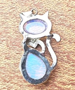 Colourful Cat Necklace - Fun Present for Girlfriend B