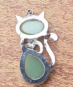 Sleek Feline Necklace - Chic Unisex Gift for Cat Lovers B