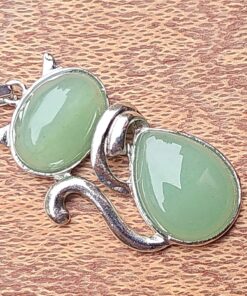 Sleek Feline Necklace - Chic Unisex Gift for Cat Lovers C