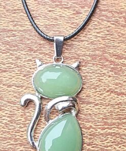 Sleek Feline Necklace - Chic Unisex Gift for Cat Lovers D