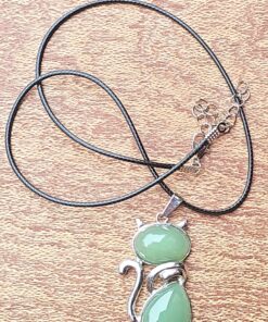 Sleek Feline Necklace - Chic Unisex Gift for Cat Lovers E