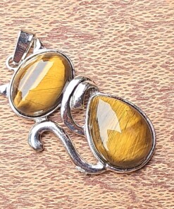 Minimalist Cat Necklace - Modern Unisex Jewellery Gift C