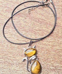 Minimalist Cat Necklace - Modern Unisex Jewellery Gift F