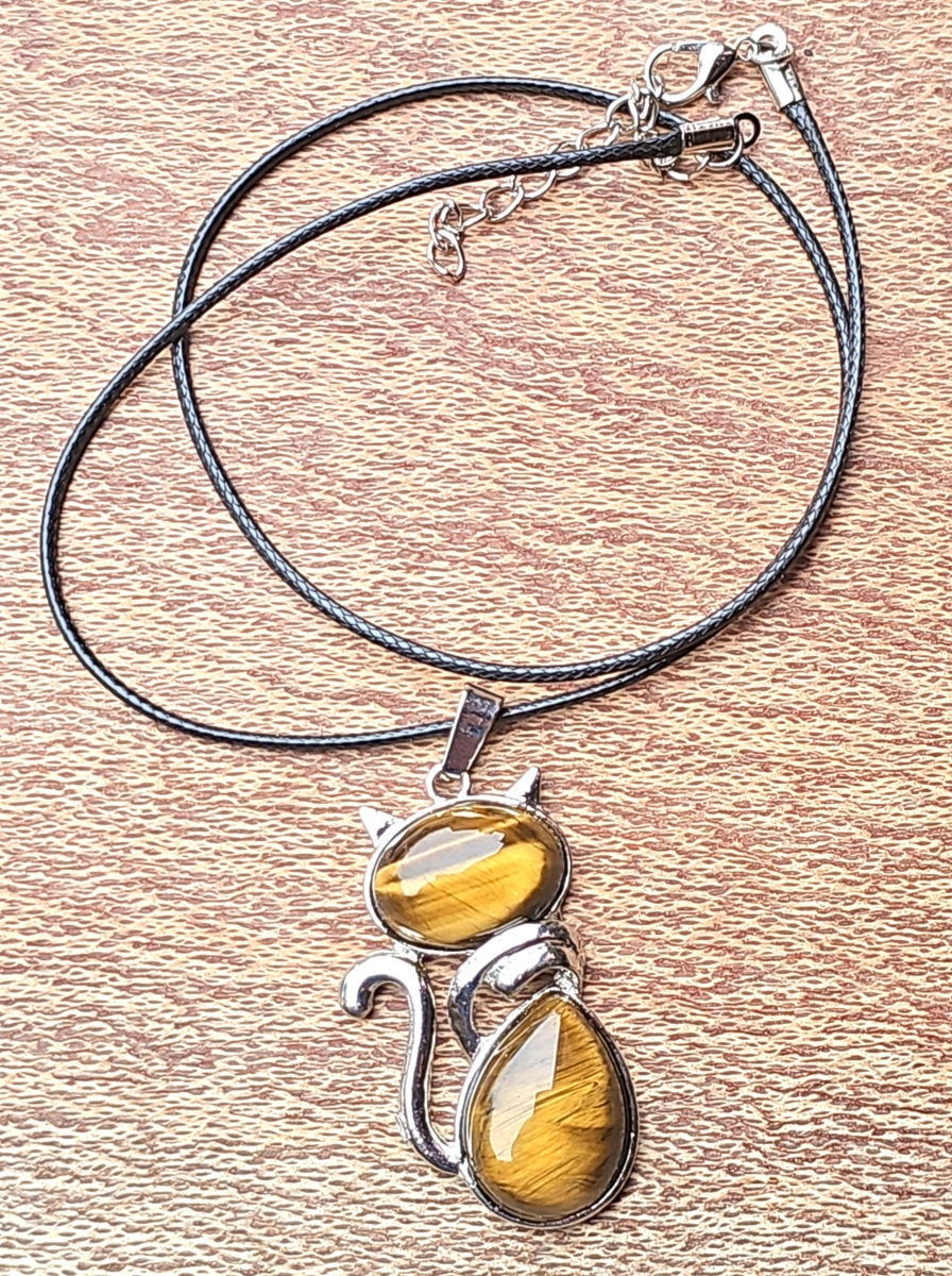 Minimalist Cat Necklace - Modern Unisex Jewellery Gift F