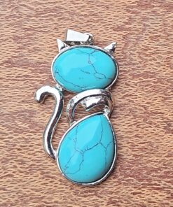 Cat Lover Gift - Contemporary Feline Necklace A