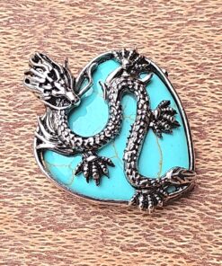 Ancient Design Dragon Necklace - Unique Gift for Him C