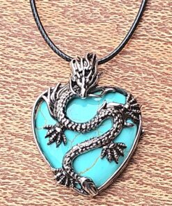 Ancient Design Dragon Necklace - Unique Gift for Him D