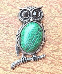 Unique Owl Necklace Brooch - Cute Gift Idea for Her A