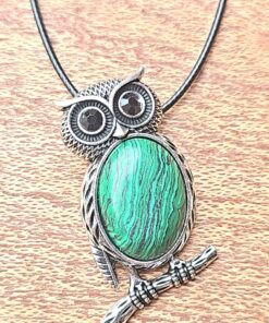 Unique Owl Necklace Brooch - Cute Gift Idea for Her D