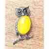 Charming Yellow Owl Design - Girlfriend's Gift Necklace A