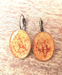 Oval Shape Clip-On Earrings A