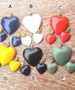 Handcrafted Acrylic Pendant & Earrings Set All