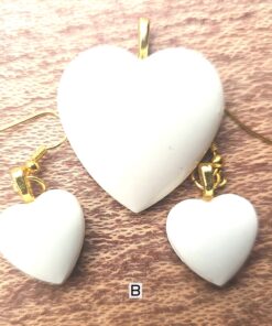 Handcrafted Acrylic Pendant & Earrings Set B