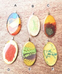 Unique Fluid Art Pendant - All