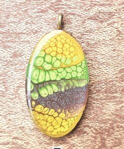 Unique Fluid Art Pendant - E