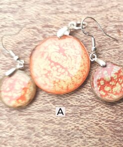 Hand Painted Resin Round - A