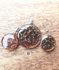 Hand Painted Resin Round - B