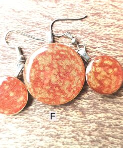 Hand Painted Resin Round - F