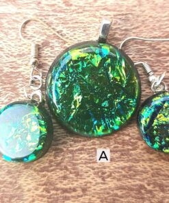 Faux Dichroic Resin Jewelry A