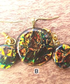 Faux Dichroic Resin Jewelry B
