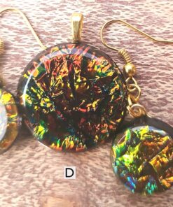 Faux Dichroic Resin Jewelry D