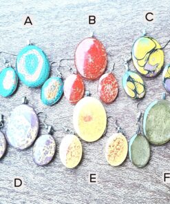 Hand Painted Oval Pendant - All